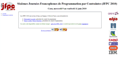 Desktop Screenshot of jfpc2010.greyc.fr