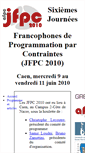 Mobile Screenshot of jfpc2010.greyc.fr