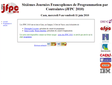 Tablet Screenshot of jfpc2010.greyc.fr